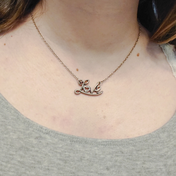 Love Script Necklace - Picture 2 of 2